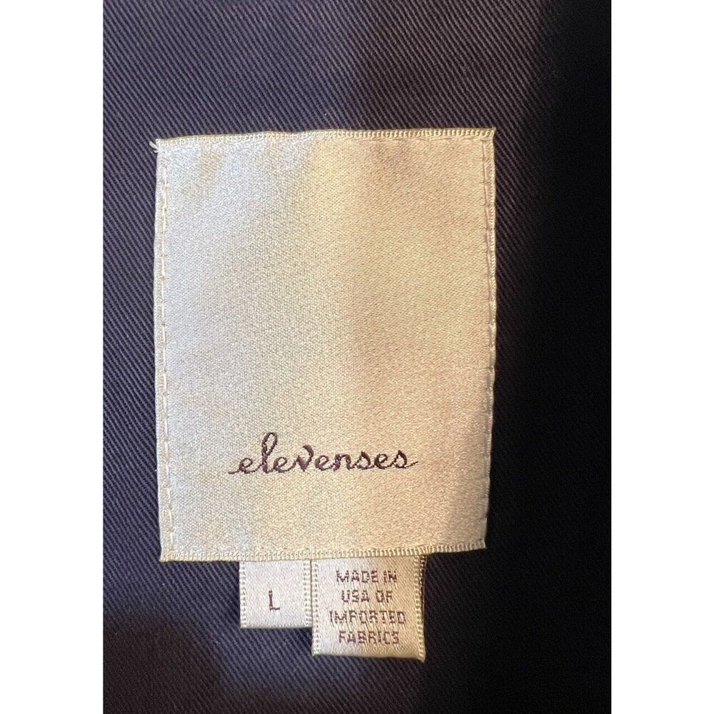 Elevenses Vest Size L Blue Wool Blend Open Front Anthropologie - Picture 6 of 8